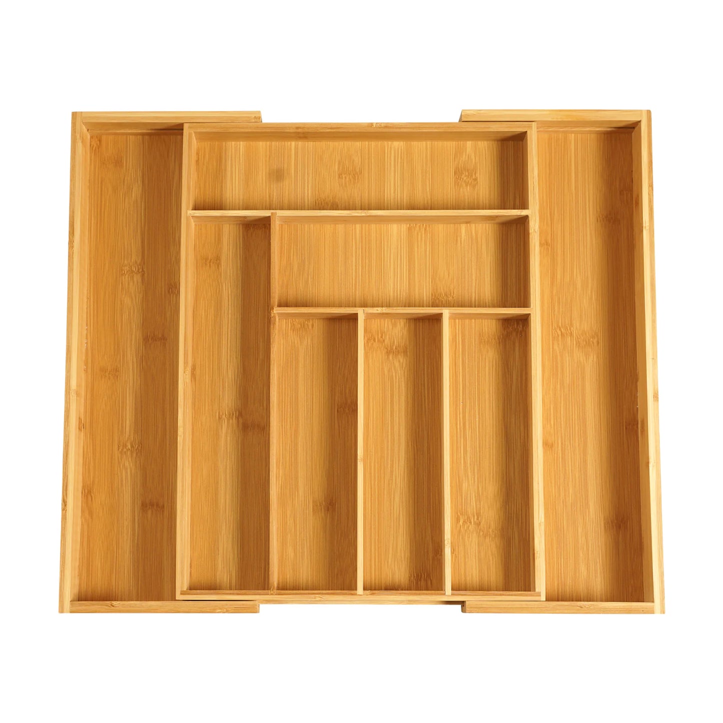 Expandable Bamboo Cutlery Organizer